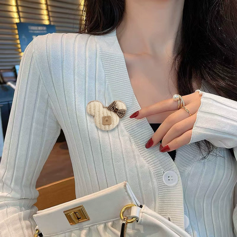 Милой вязанный мультфильм брошь handmade, булавка, аксессуар для сумки, DIY