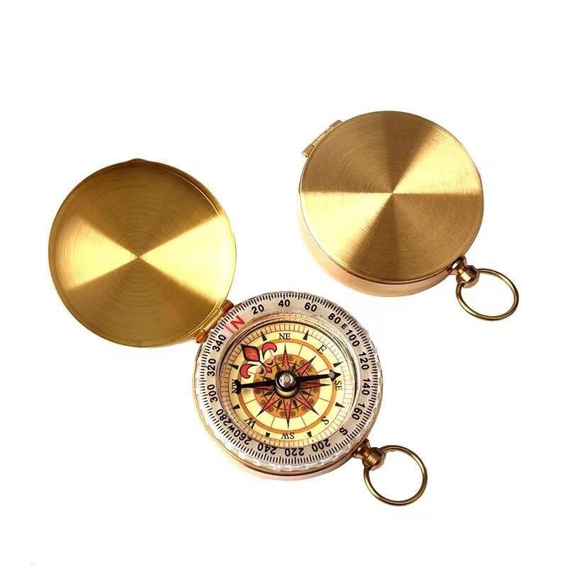 指南针户外登山迷你便携式防水多动能指北针车载高精度夜光罗盘仪