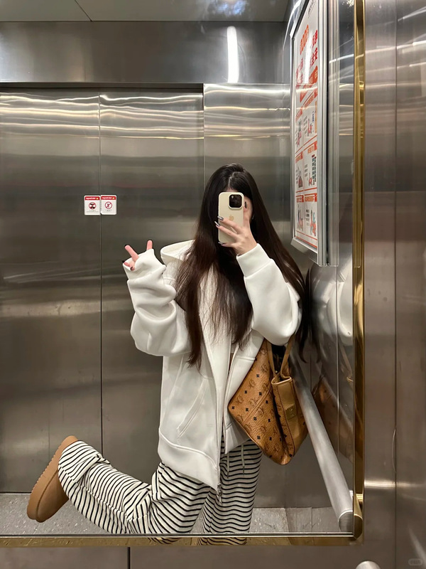 山东即墨卫衣秋季2025新款美式慵懒风大帽子外套小个子巨好看开衫|undefined