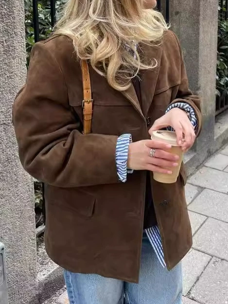Плюшемод jacket для отдыха, американский стиль, европейский стиль, оверсайз
