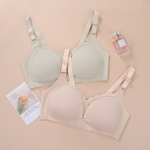 New summer nursing bra, push-up, wire-free, pregnancy and postpartum, large size, thin, seamless ice silk maternity bra