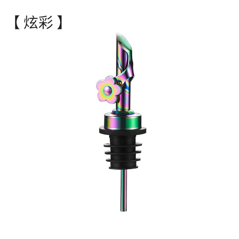 Creativo 304 de acero inoxidable de apertura automática y cierre de la máquina de vertido de aceite tapón de la botella de vino salsa vinagre tapón de la botella Enengrasador boquilla