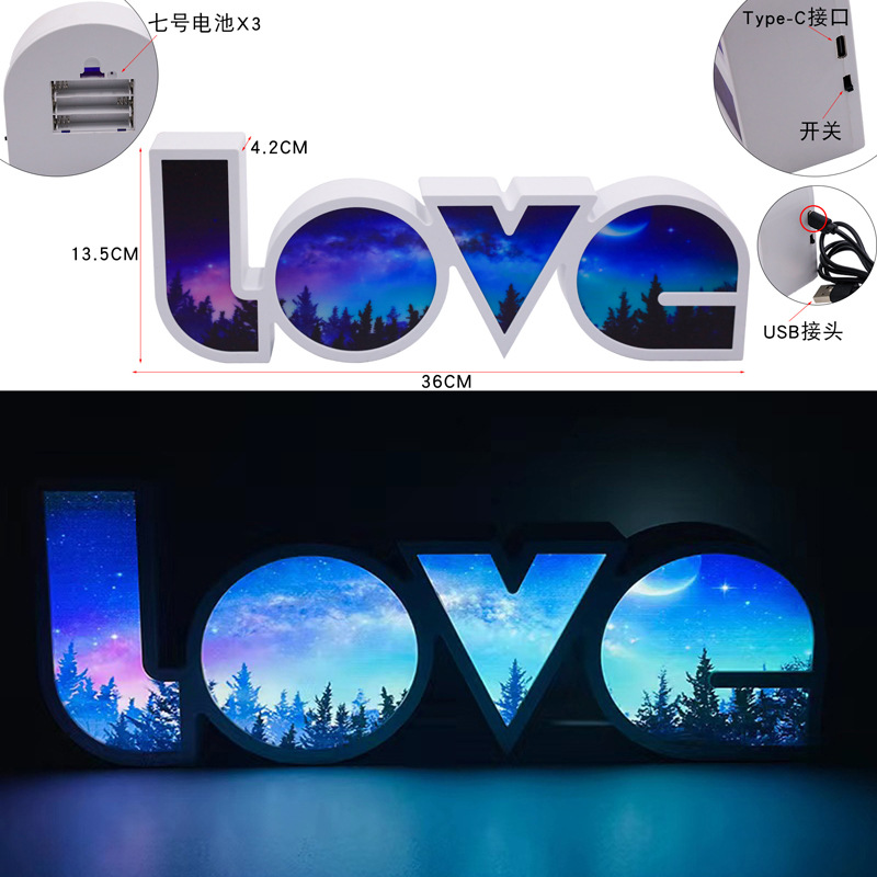 This Decorative LED Love Light Box offers a bright and energy-efficient lighting effect that will illuminate any room. Its light emits a pleasant warm white hue that adds a soft ambiance to your décor. Its plug-and-play design requires no assembly and is powered by a low-voltage power adapter, which makes it safe and hassle-free. This dependable light source will bring an inviting atmosphere to any space.