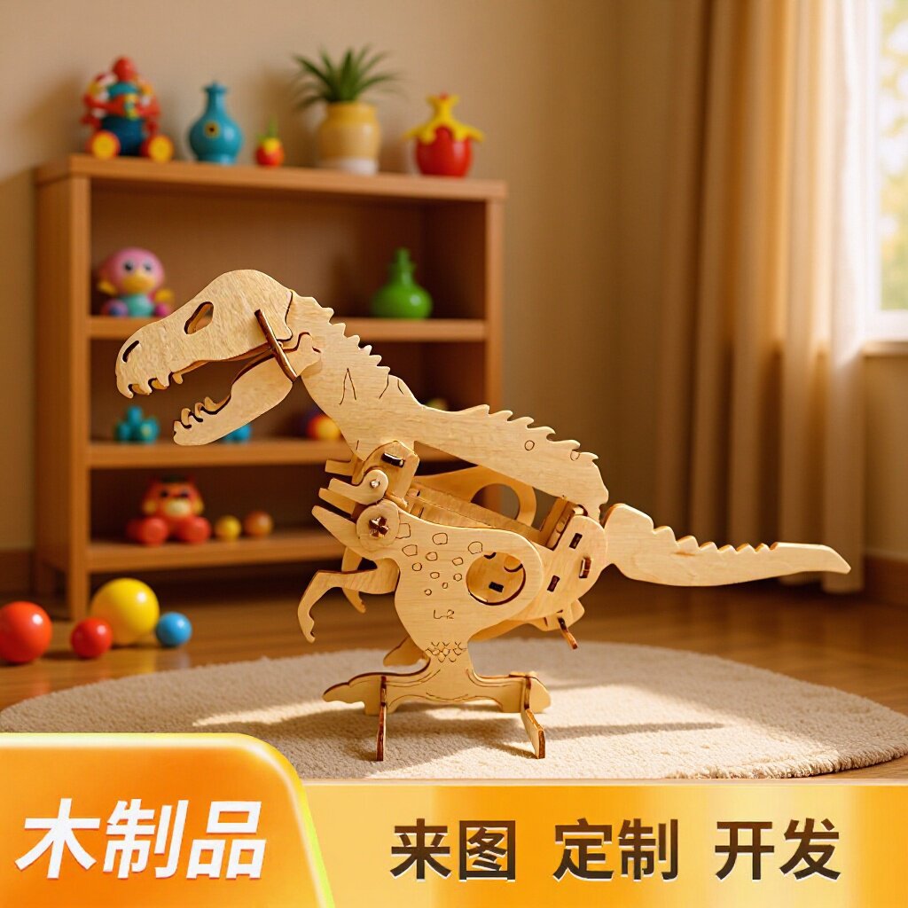 Fábrica de madera rompecabezas láser corte 3D 3D animal rompecabezas láser corte