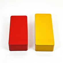 长方形糖果色韩版睫毛发绳铁盒简约发饰饰品礼品包装盒马口铁厂家