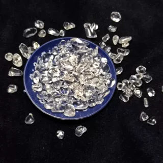 100克价天然喜马拉雅白水晶碎石鱼缸石盆景石摆件厂家批发