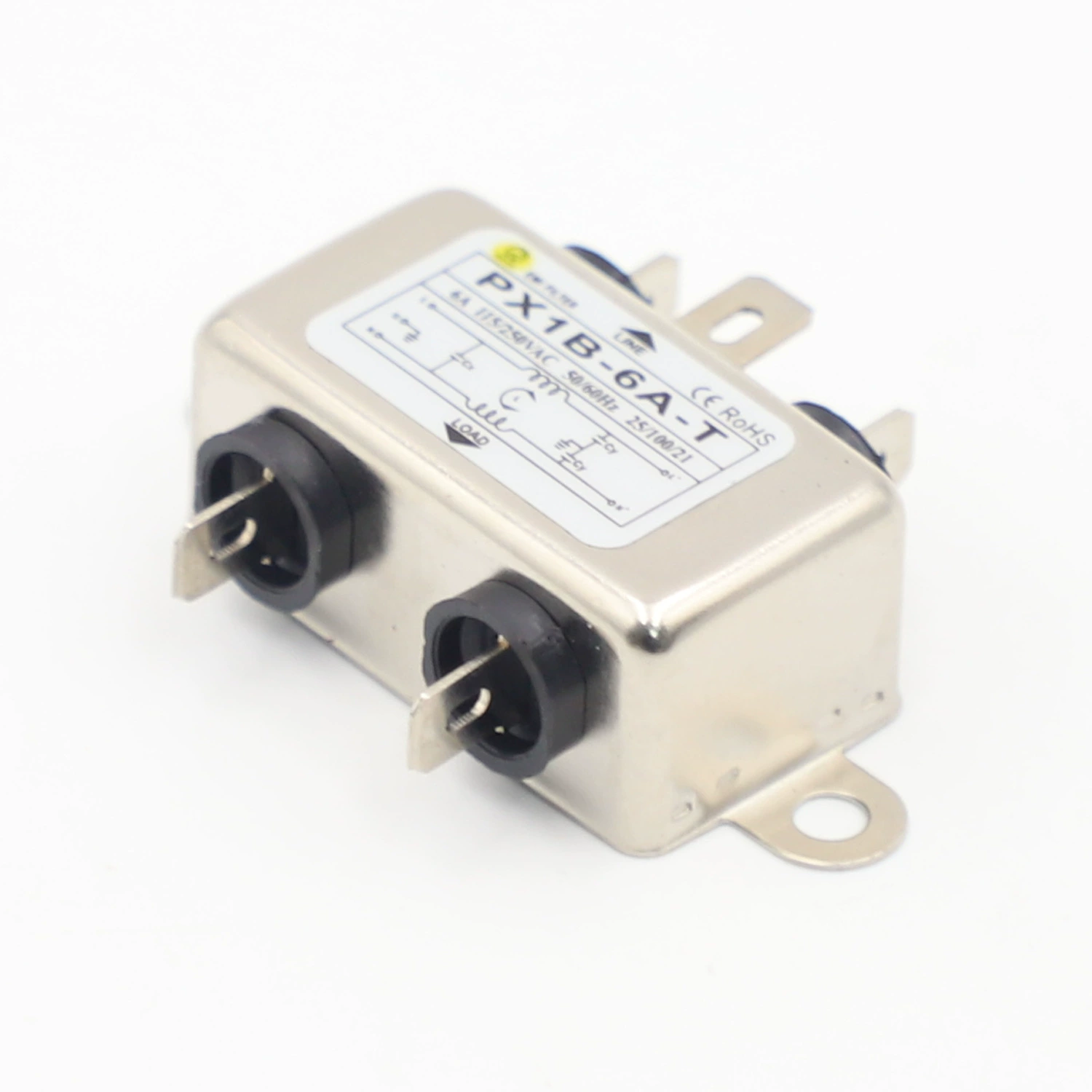 Оригинальный фильтр Puxin Dongguan, однофазный, 110/250 В переменного тока, 1-15 А, одноступенчатый фильтр с защитой от помех, скидка на партию