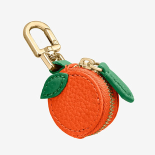 Lychee Pattern Fruit Embroider Coin Purse Cute Multi-Purpose Bag Accessories Mini Bluetooth Headset Bag Hot Stamping Logo