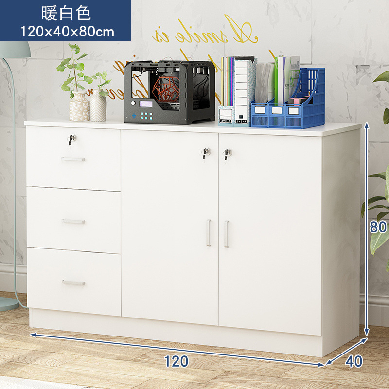 Gabinete de archivos de oficina armario de madera bajo con bloqueo armario de almacenamiento armario de datos armario de cajón armario de barra larga armario de partición