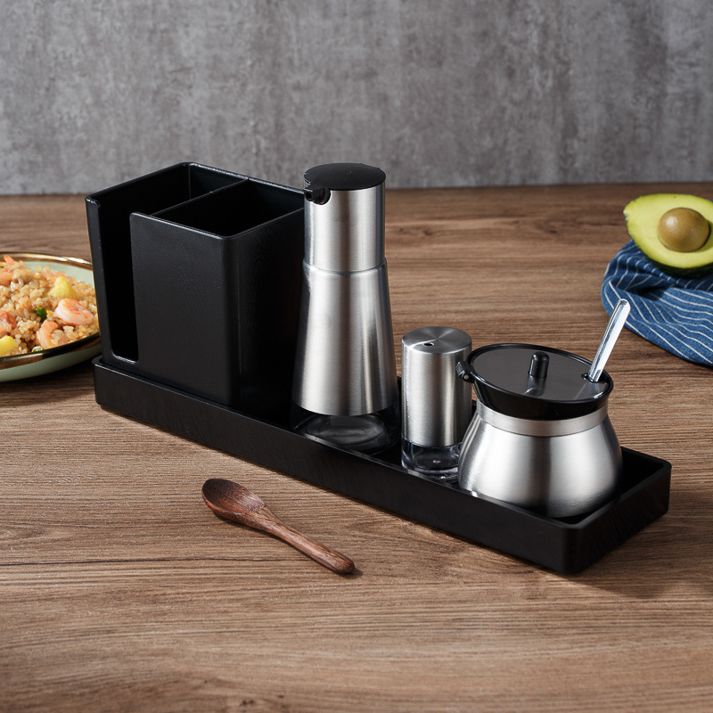 큰 수저와 젓가락 트레이 세트 G (230 스틸 + 이빨 + 캔)