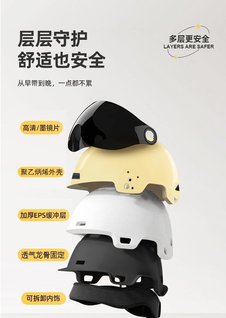 3C Certified Electric Motorcycle Helmet, Sun Protection, Unisex