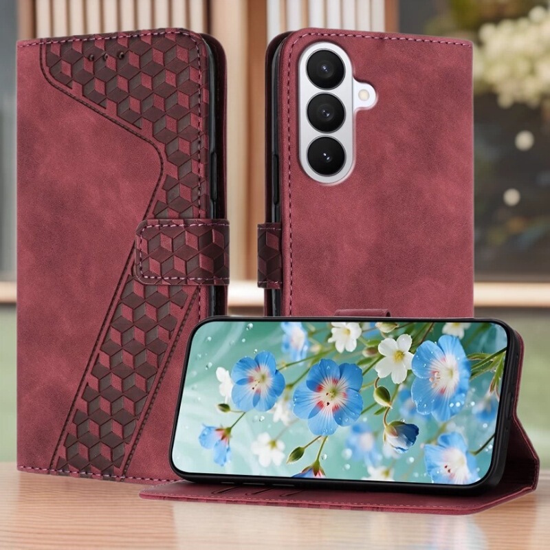 Suitable for Samsung S26Ultra Three-Dimensional Small Square Phone Case, S25 Flip Cover, S23 Card Holder, S24Fe Protective Case Suitable for Samsung S26Ultra Three-Dimensional Small Square Phone Case, S25 Flip Cover, S23 Card Holder, S24Fe Protective Case