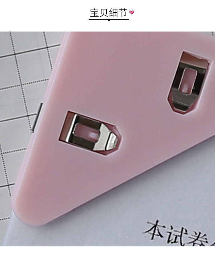 8g Weight Plastic Material Simple Transparent Triangle Clip Wholesale Nihaojewelry 5
