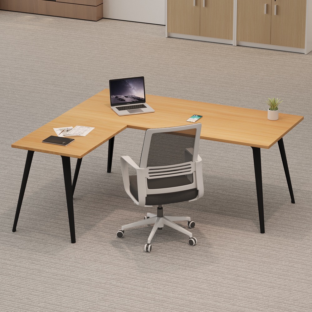 Muebles de oficina escritorio de jefe simple escritorio de presidente moderno escritorio de oficina gran escritorio de gerente escritorio de esquina en forma de L escritorio de computadora image 3