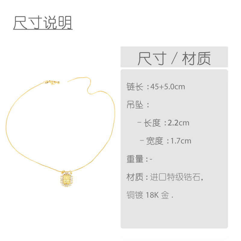Fashion Religious Character Copper Zircon Necklace display picture 1