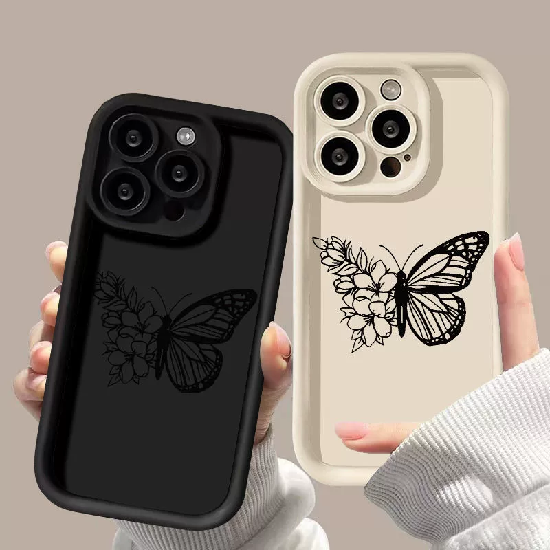 Apple, совместимый с iPhone 16, матовый чехол для телефона, с цветочным принтом, 16 Pro Max, 15