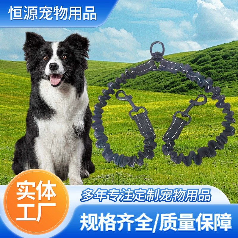 Двухсторонний поводок для двух собак, регулируемый нейлоновый поводок со светоотражающими элементами.