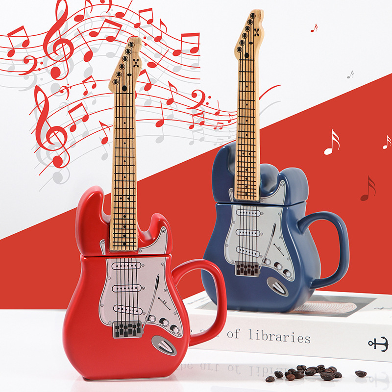 Creative Guitar Cup Shape Mug New Strange 3D Ceramic Cup Fashion Craft Gift Decorations Daily Ornaments Creative Guitar Cup Shape Mug New Strange 3D Ceramic Cup Fashion Craft Gift Decorations Daily Ornaments