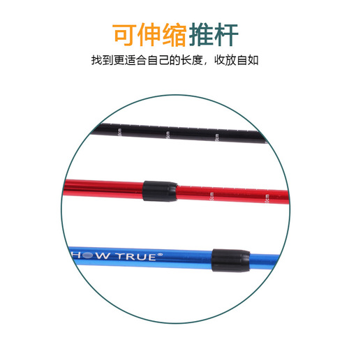 Hot-selling golf putter, double-sided telescopically adjustable club with scale, youth practice putter