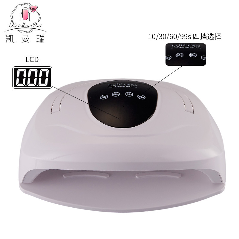 Nuevo producto Lámpara de uñas de luz roja Máquina de fototerapia Gel de esmalte de uñas Lámpara para hornear de uñas Lámpara de uñas inteligente para ambas manos Lámpara de fototerapia transfronteriza