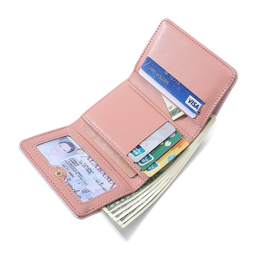 Mini Wallet Women's Kuromi Pacha Dog Tri-fold Multifunctional Wallet Student Portable Plaid Card Holder Driver's License