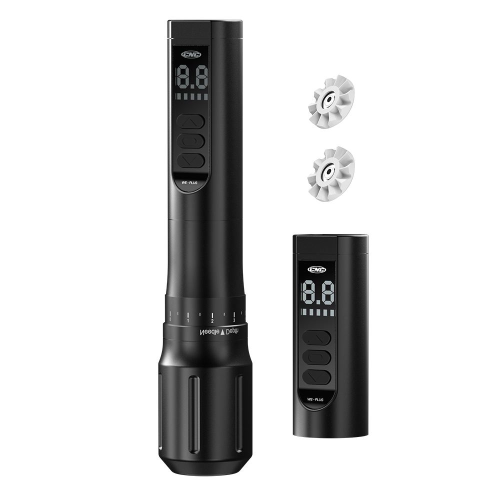 Máquina de tatuaje inalámbrica de doble batería de larga duración, pluma de tatuaje Bluetooth de alta calidad, máquina todo en uno, exclusiva transfronteriza