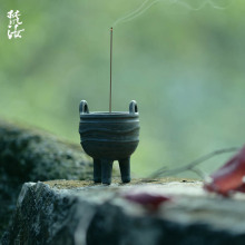 梵汝 纯手工仿古清代精巧小香炉家用供奉古玩鼎炉茶室香插熏香炉