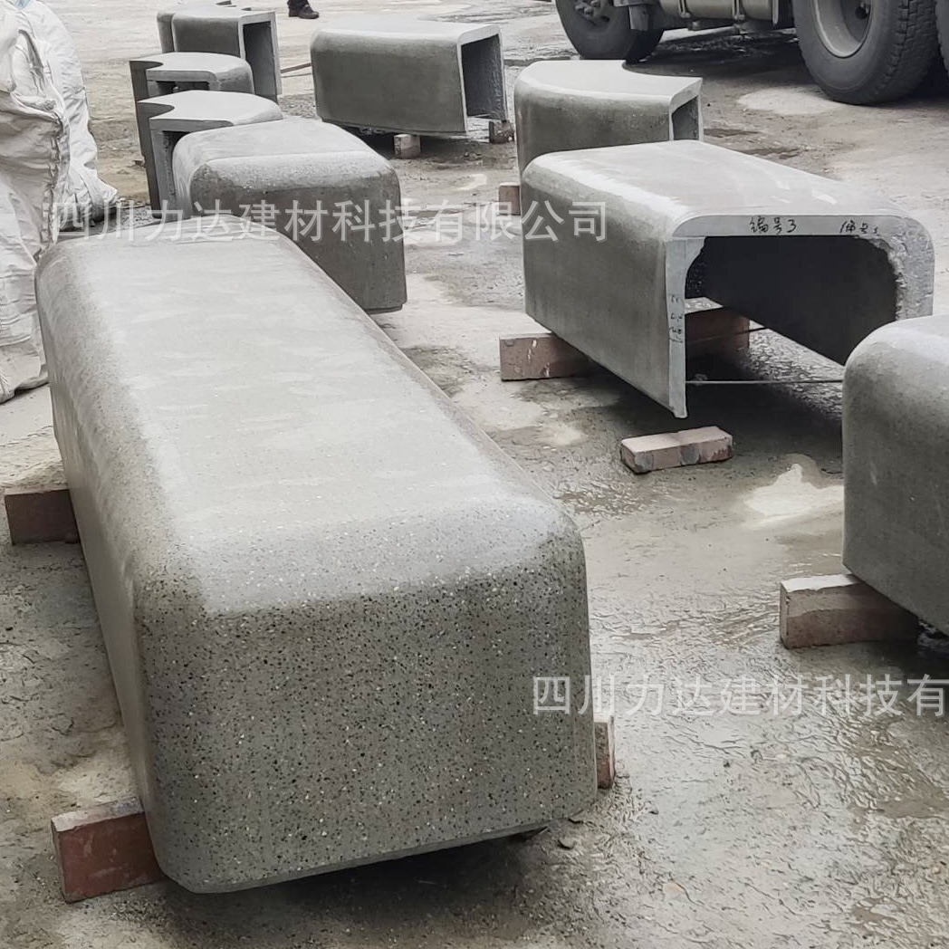 四川成都透光混泥土坐凳外墙挂板 透光水泥制品厂家供应