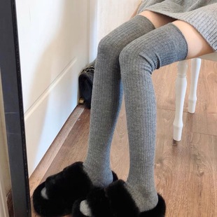 Over-The-Knee Socks for Women in Autum Pressure Slimming Look Jk Socks Long Leg Socks Calf Socks Spring and Autum Black and White Slimming Look Stockings
