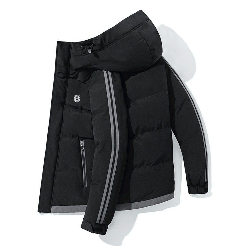 Men's Clothing Winter Warm Men's Cotton Coat Thickened Hooded Casual US Embroidered Cotton Coat Workwear Fashion Cold Proof Jacket_voghion.com