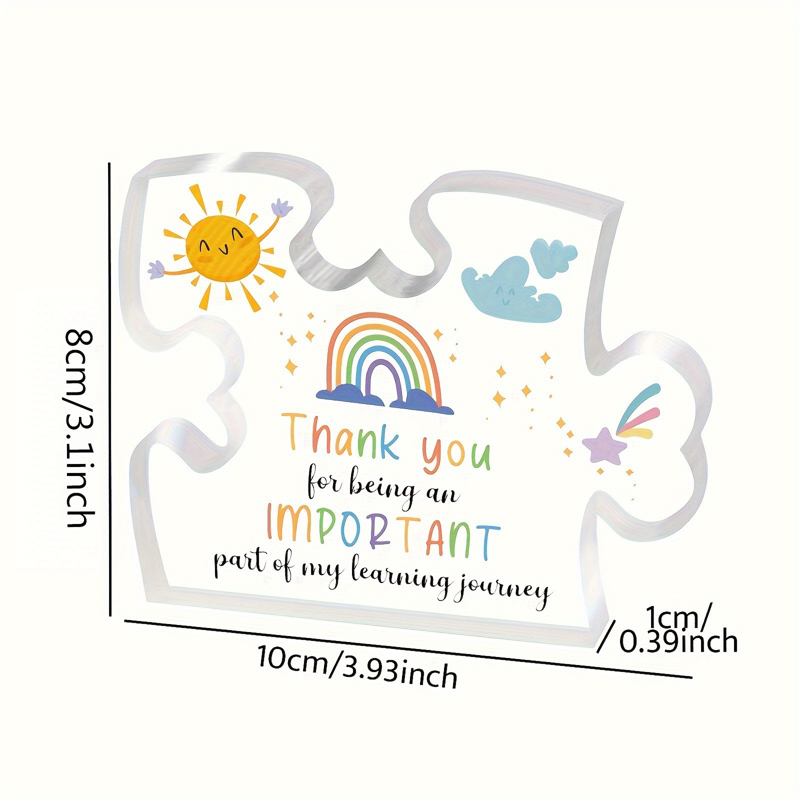 亚马逊跨境新品现货拼图亚克力桌面装饰摆件礼品亚克力礼物