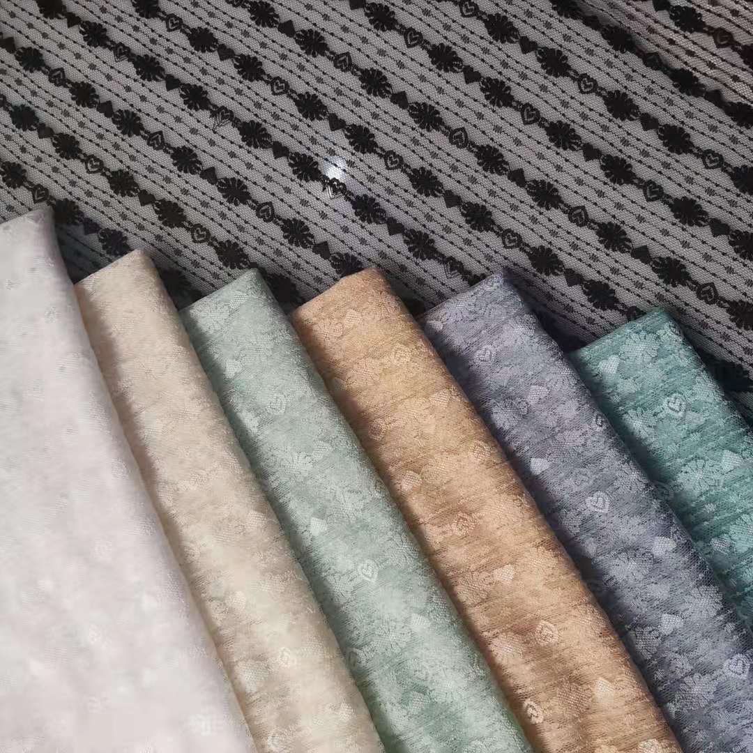 【热销新品】锦氨弹力柔软小花爱心条子竖排亮光丝蕾丝 现货供应