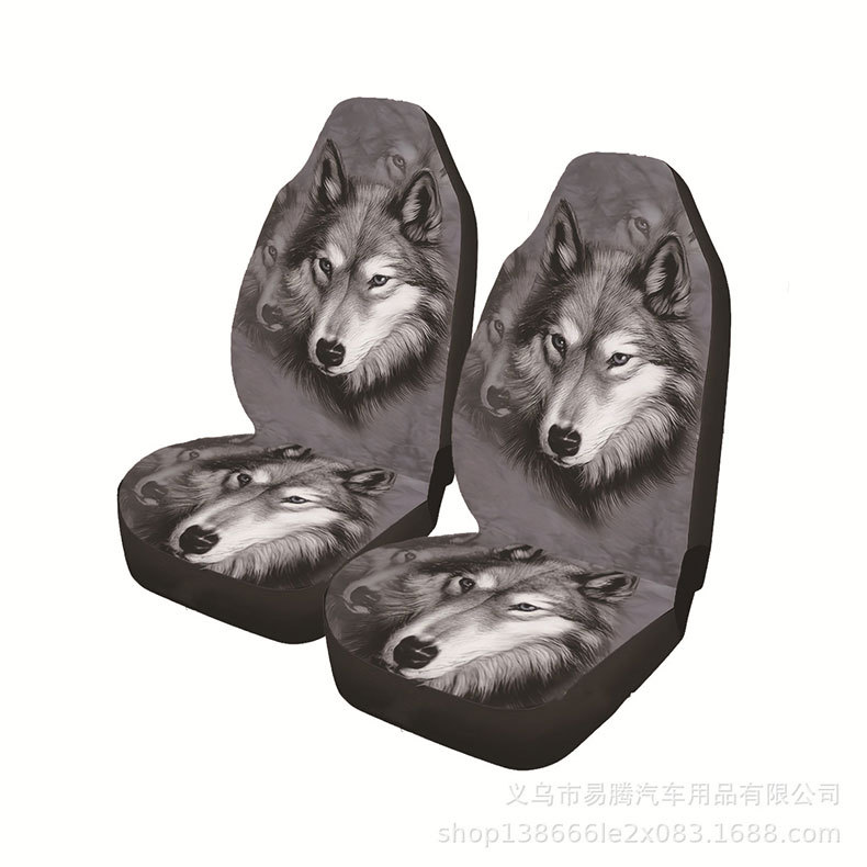 Foreign Trade New Elastic Printed Men's and Women's Car Universal Seat Covers Cross-Border Seat Covers Thin Car Seat Cushions