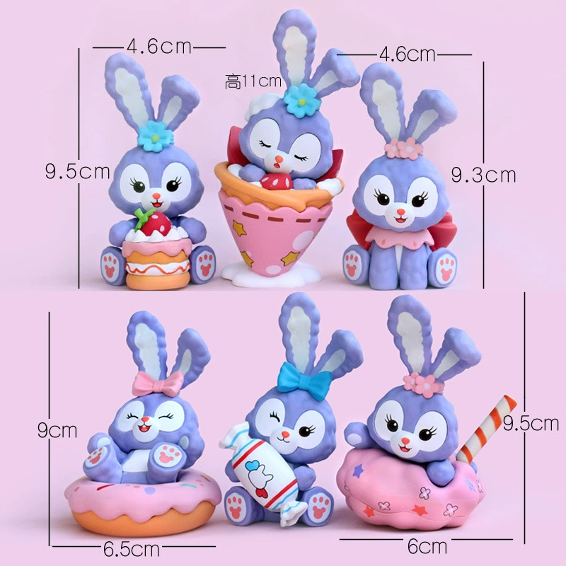 Q-version anime mini figure, cute character collectible, single blind-style figurine (61 g)