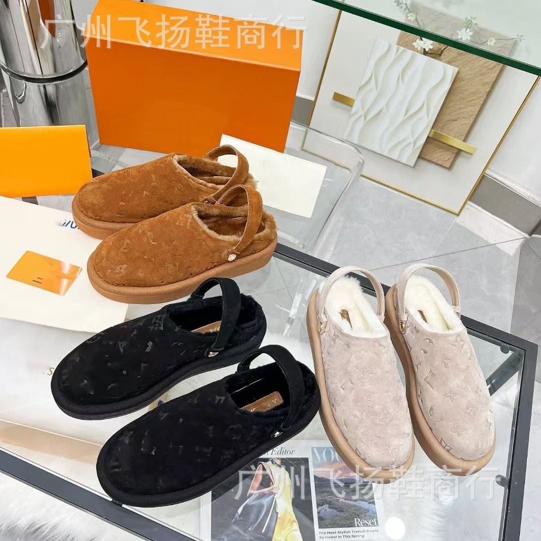 2024 Autumn and Winter Lujia New Style Suede Plus Velvet Thick-soled…