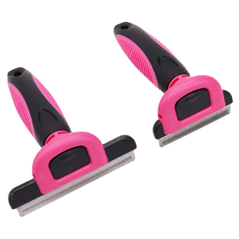 Amazon PET depilación limpieza suministros perro depilación diente denso peine desmontable gato belleza peine al por mayor