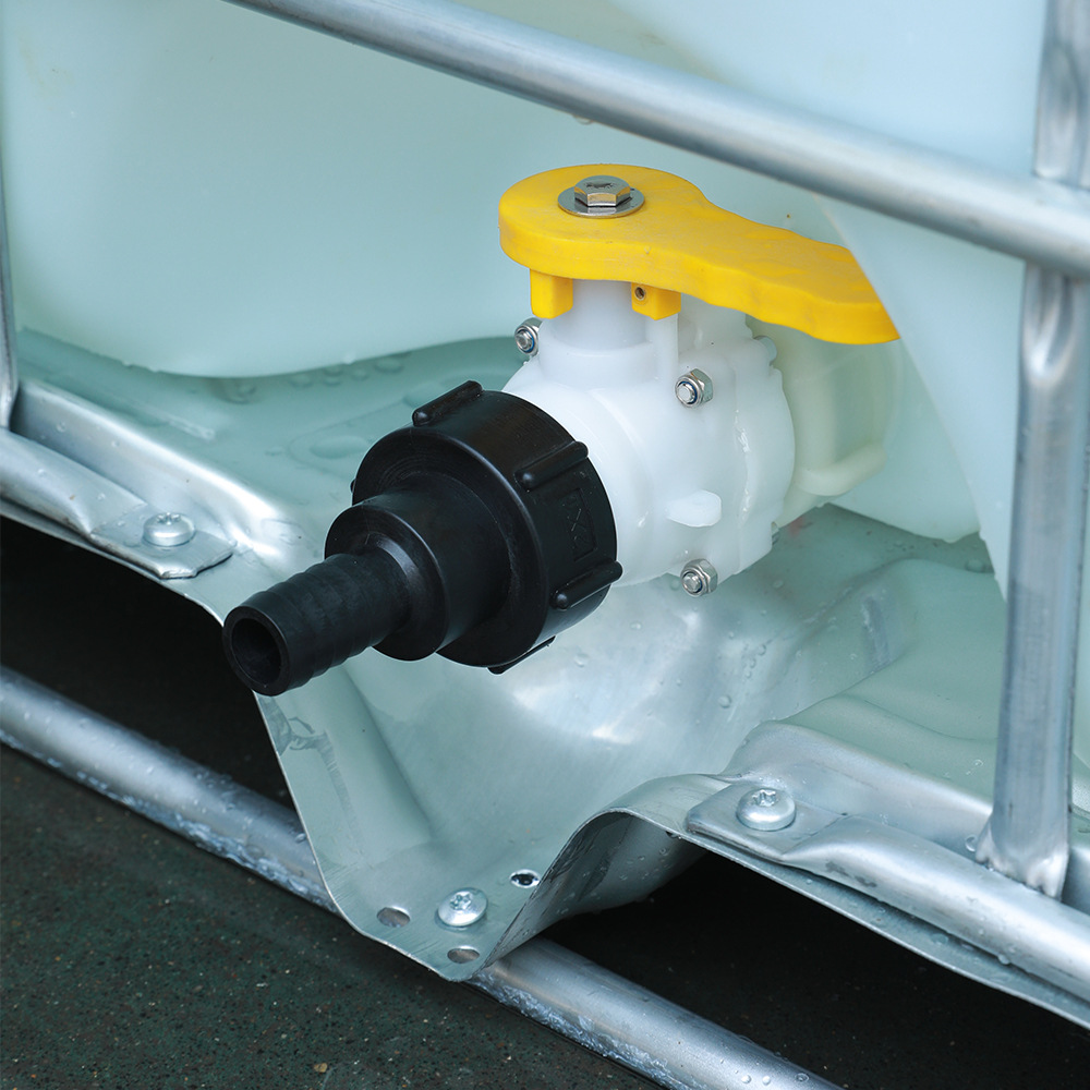 IBC Ton barril conjunta accesorios 1 pulgadas conector de plástico 1/2 manguera 6 caja dividida barril de urea química barril