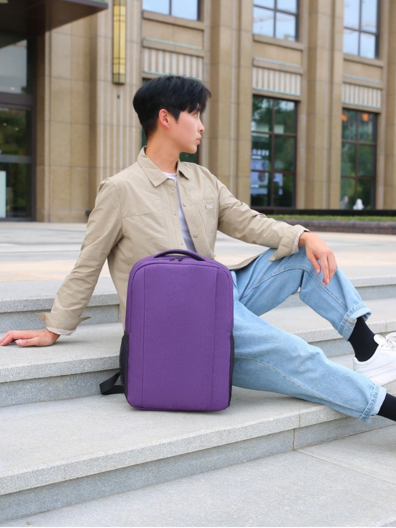 Mochila de negocios de moda transfronteriza, bolsa para computadora portátil multifuncional resistente al agua, mochila simple de gran capacidad para hombres y mujeres image 4