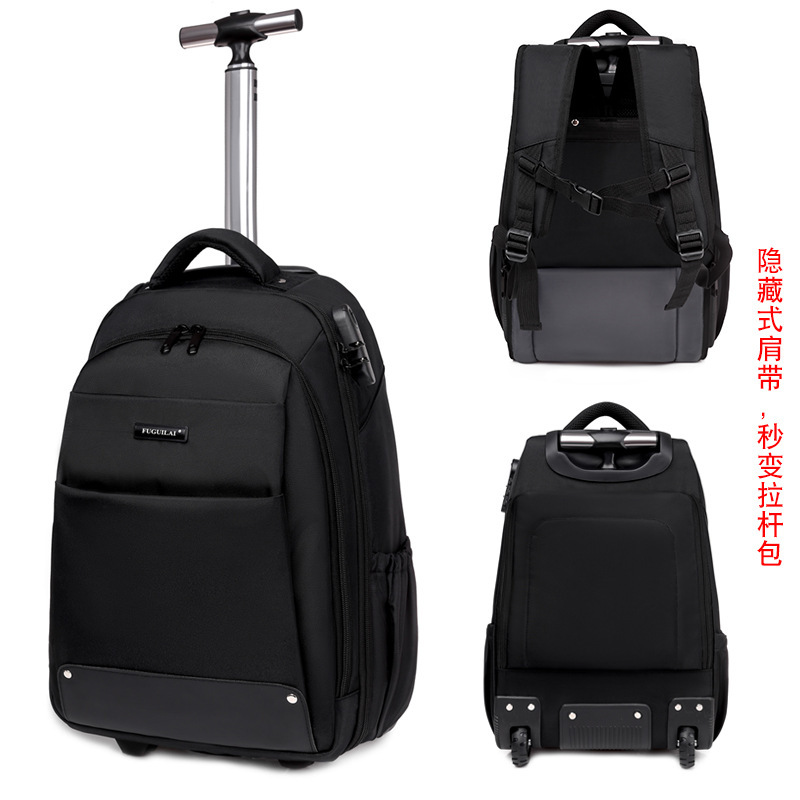 2025 New Trolley Backpack Men's and Women's Luggage Bag Large Capacity Business Travel Bag Trolley Backpack Dropshipping