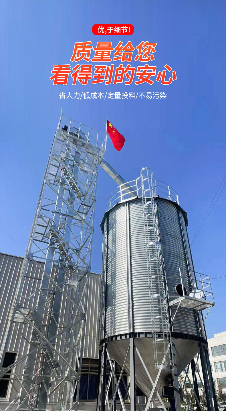 跨境粮食钢板仓1500吨粮食筒仓耐腐防霉热镀锌玉米储存圆形储粮仓-阿里巴巴