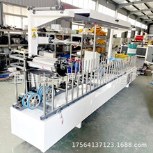 碳纤维集成墙板塑钢板门窗包覆机 自动除尘 木工楼梯扶手覆膜机