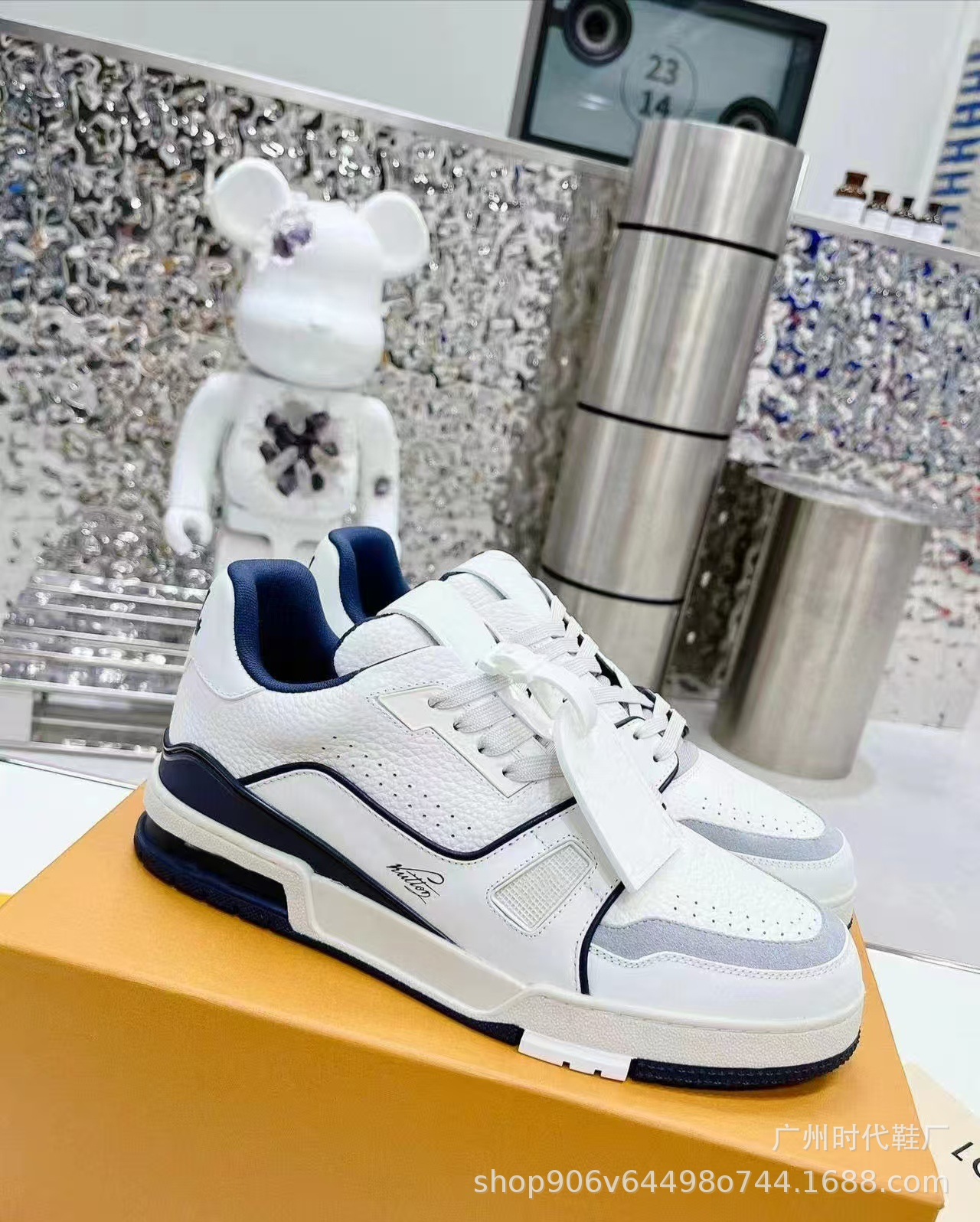 Zapatillas deportivas de alta gama originales de Guangzhou, paquete completo, transpirables, informales, para parejas, para hombre y mujer