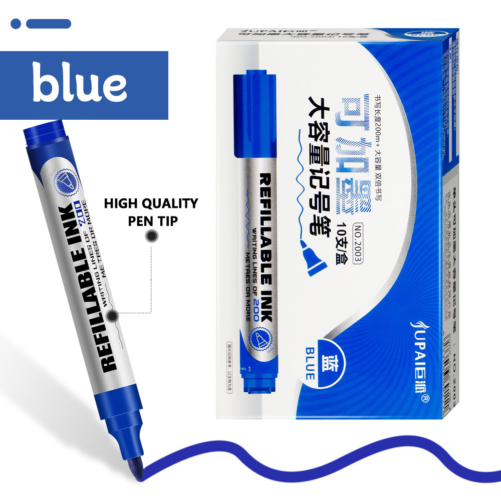 marcado de tinta de gran capacidad marcado de aceite de flujo rápido seco no borrable impermeable marcado de cabeza grande al por mayor