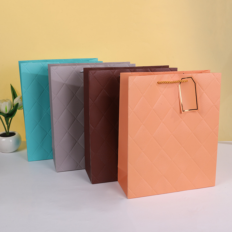 外卖水果烘焙礼品包装袋鲜花盆栽方底手提袋批发方形纸袋节庆礼盒