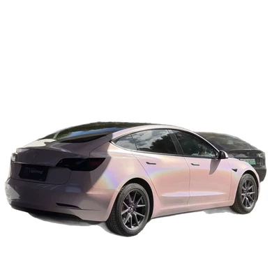 Auto Color Change Film – Car PET colorful laser cherry blossom