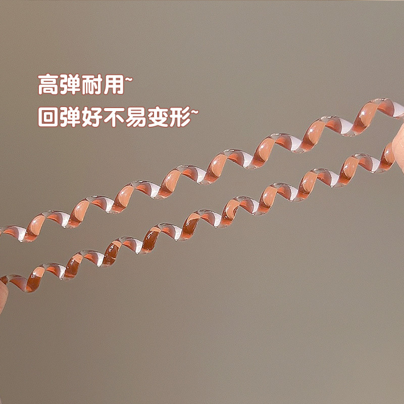 Gradiente de color gelatina línea telefónica cabello anillo cabeza cuerda para mujeres 2025 nueva banda de goma de cola de caballo alta toque de sombrero sin rastro temperamento