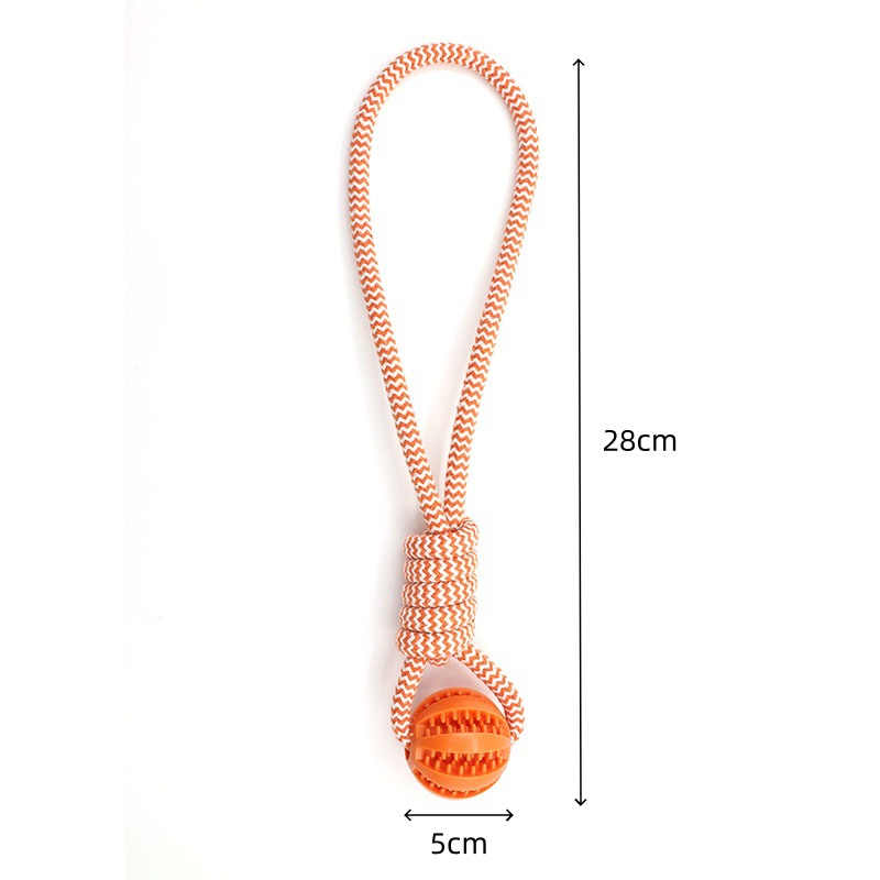 매듭손잡이 누수볼 오렌지 [28cm]