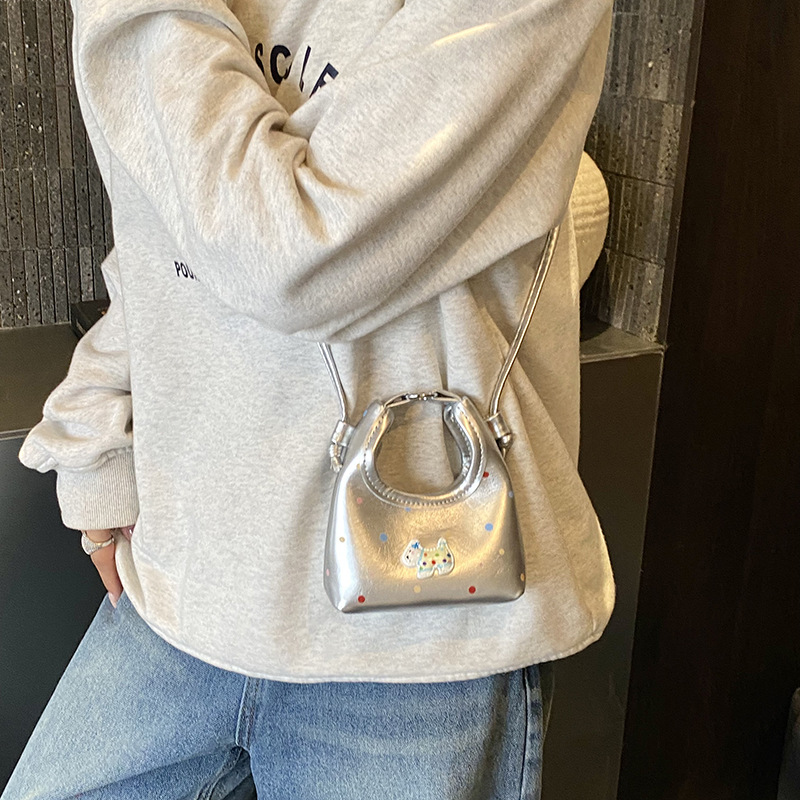 Nuevo bolso para niños coreano caricatura lindo cachorro padre-hijo mochila mini onda punto accesorios bolso para niñas
