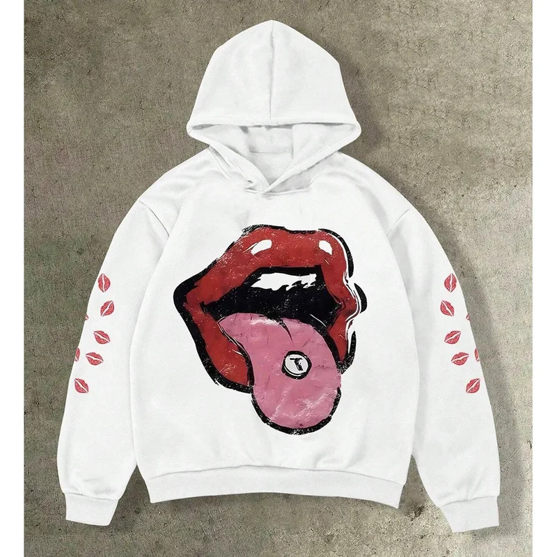 3D Print Hip-Hop Hoodie – Oversized Streetwear Sweatshirt With Y2K Graphic, Unisex Long Sleeve Pullover For Men & Women_viptrois.com