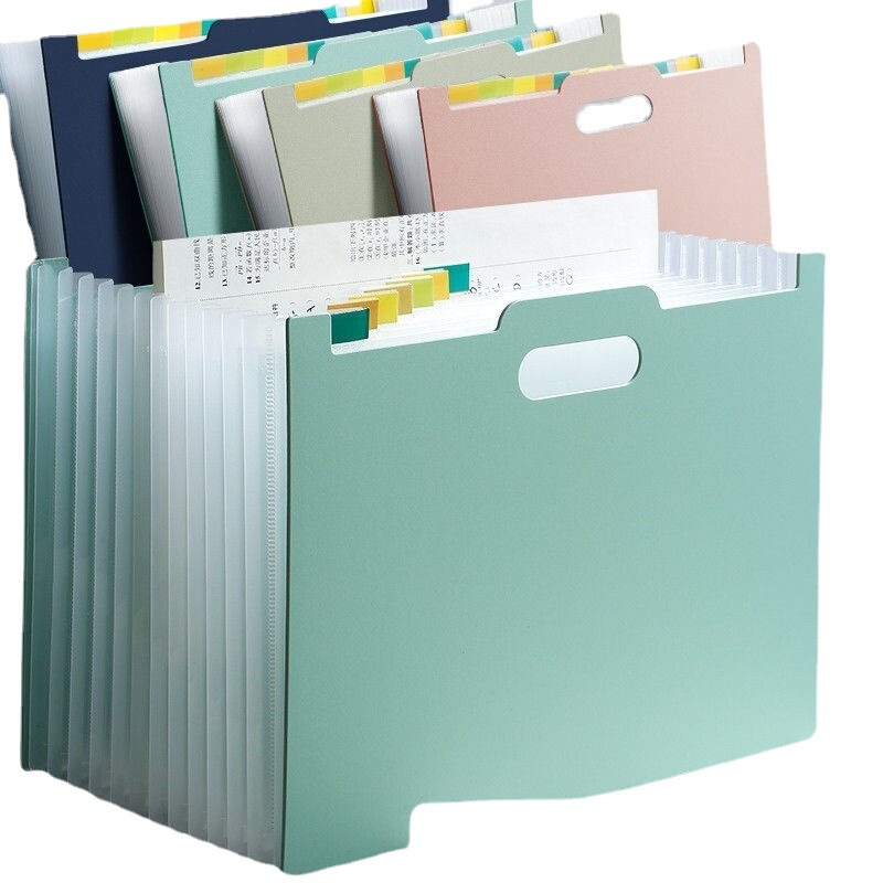 (2개) 시험지봉투 A4 휴대용 아코디언백 다층폴더 가로 세로 세로 파일프레임 사무용품 배송